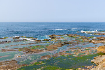 Laomei Green Reef in Taiwan at sunny day