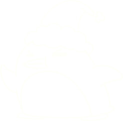 Christmas Robin Chalk Drawing