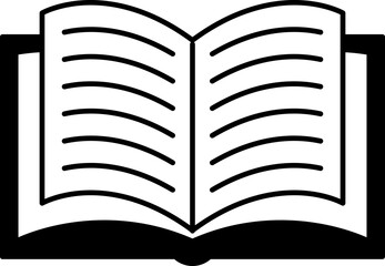 Book icon. Open book icon. Education signs and symbols. Vector illustration.