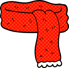 cartoon doodle scarf