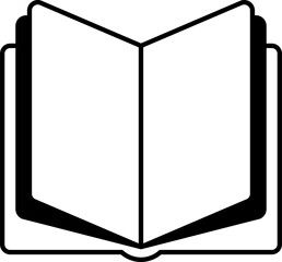 Book icon. Open book icon. Education signs and symbols. Vector illustration.
