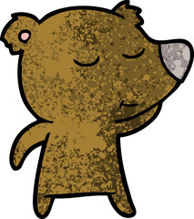 happy cartoon bear