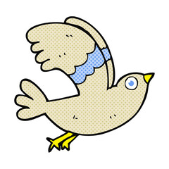 freehand drawn cartoon bird
