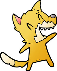 laughing fox cartoon