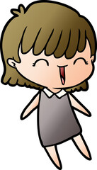 cartoon woman