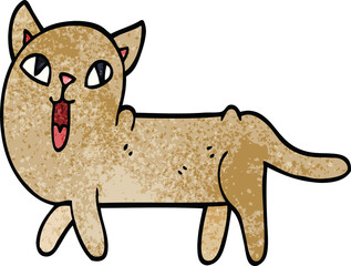 cartoon doodle funny cat