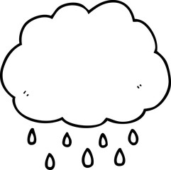 cartoon rain cloud