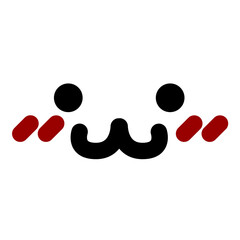 happy animal emoticon face icon