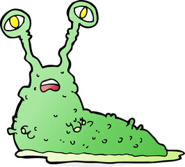 cartoon gross slug