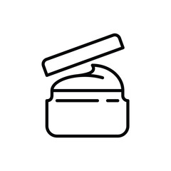 Spa treatment: body scrub thin line icon. Modern vector illustration for beauty shop.