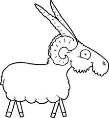 cartoon goat