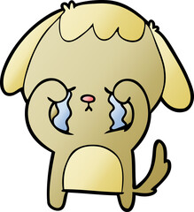 cartoon crying dog