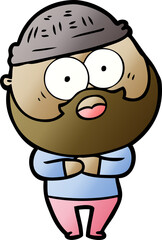 cartoon bearded man