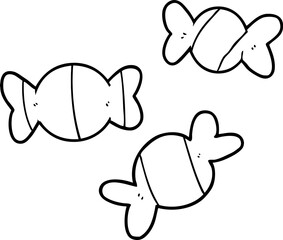 cartoon wrapped candy