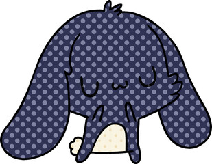 cartoon illustration kawaii cute furry bunny