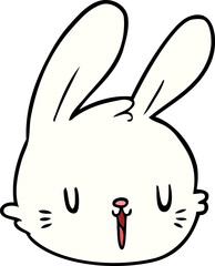 cartoon rabbit face
