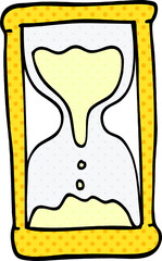 cartoon doodle hourglass