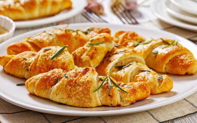 savory crescent rolls with melted cheese filling