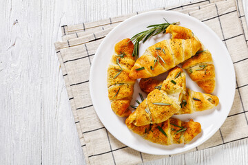 savory crescent rolls with melted cheese filling