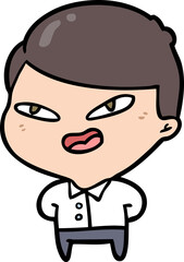 cartoon happy businessman