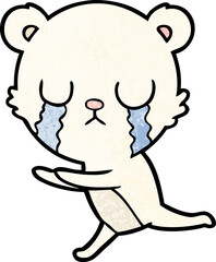 crying polar bear cartoon