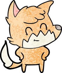 cartoon friendly fox