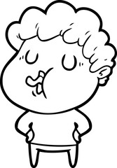 cartoon man singing