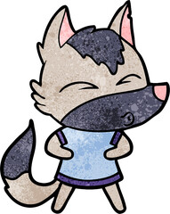 cartoon wolf whistling