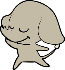 cartoon smiling elephant