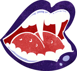 cartoon vampire mouth