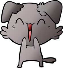 happy little dog cartoon