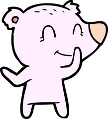 friendly bear cartoon