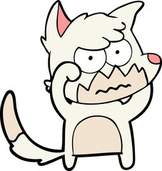cartoon annoyed fox