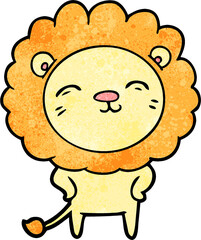 Obraz na płótnie Canvas cartoon lion