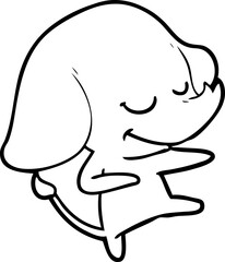 cartoon smiling elephant