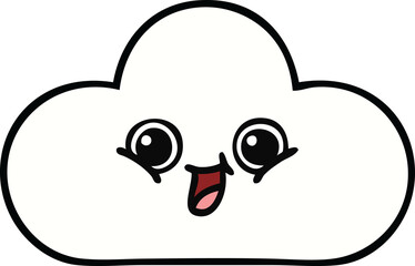 Fototapeta premium cute cartoon of a cloud