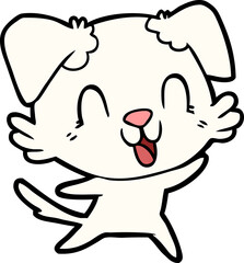 laughing cartoon dog