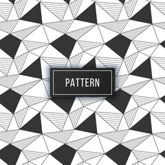 Modern seamless geometric pattern texture with random striped tringles