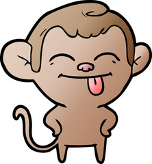 funny cartoon monkey
