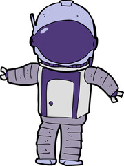 cartoon astronaut