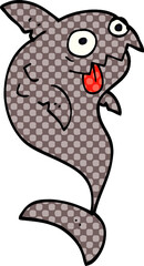 cartoon doodle deadly shark