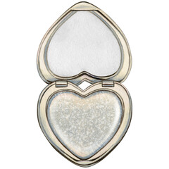 Watercolor heart shaped eyeshadow