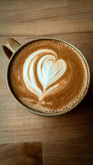 cup of coffee with heart