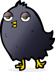 funny cartoon bird