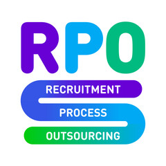 RPO - Recruitment Process Outsourcing vector design concept