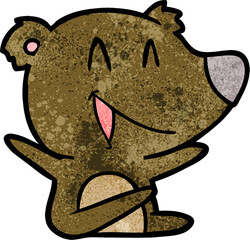 laughing bear cartoon