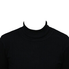 Black women's sweater for photomontage.