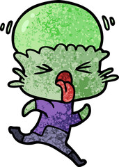 weird cartoon alien