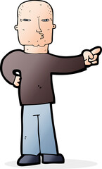 cartoon pointing man