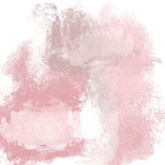 Watercolor hand painting, liquid texture in pink tones, modern wallpaper design. Brush stroke element on transparent backdrop. Abstract background. png
